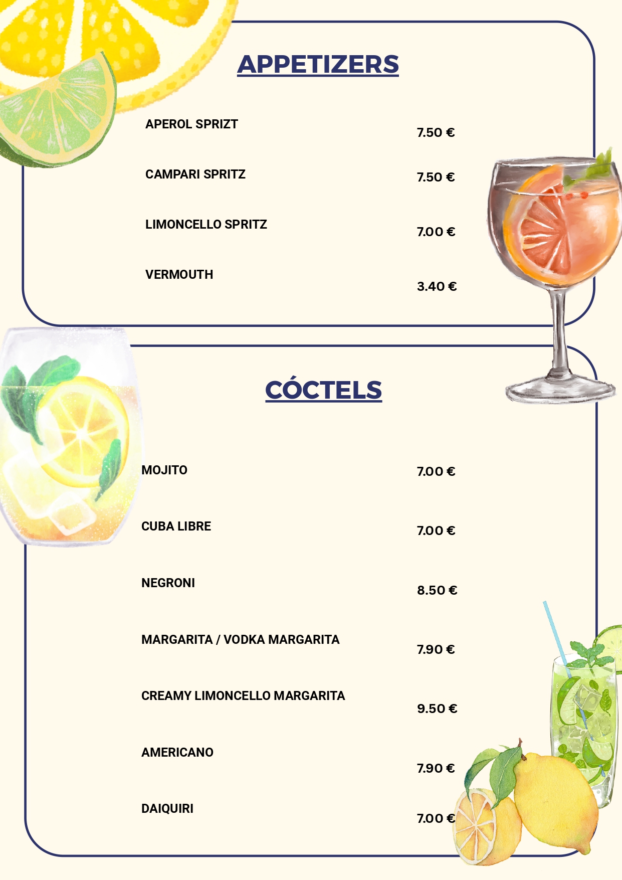 Bebidas Página 1
